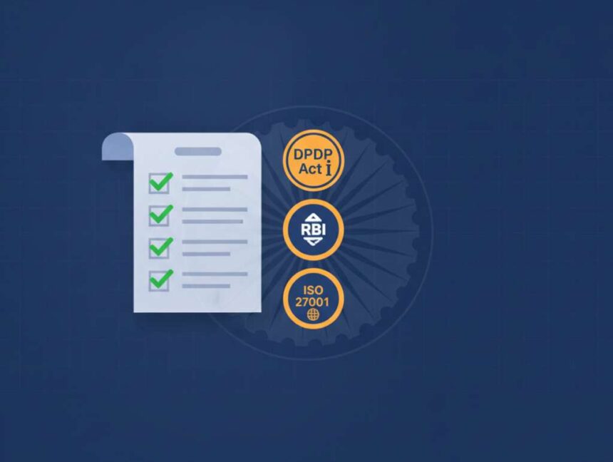 Cybersecurity Compliance in India: DPDP Act, CERT-In, RBI, SEBI and ISO 27001 Explained
