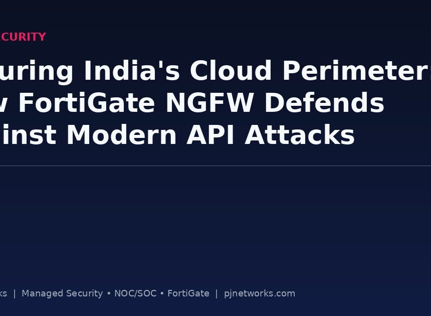 Securing India’s Cloud Perimeter: How FortiGate NGFW Defends Against Modern API Attacks