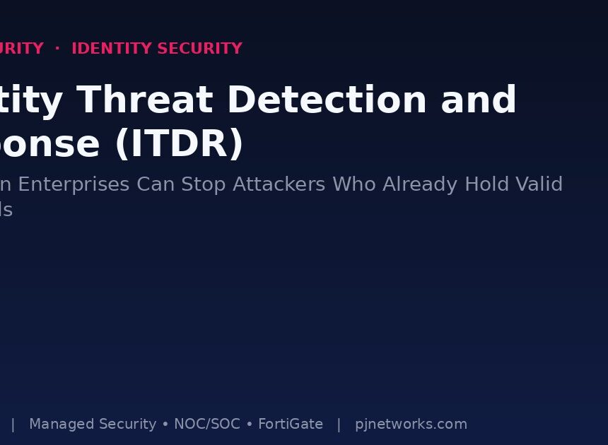 Identity Threat Detection and Response (ITDR): How Indian Enterprises Can Stop Attackers Who Already Hold Valid Credentials