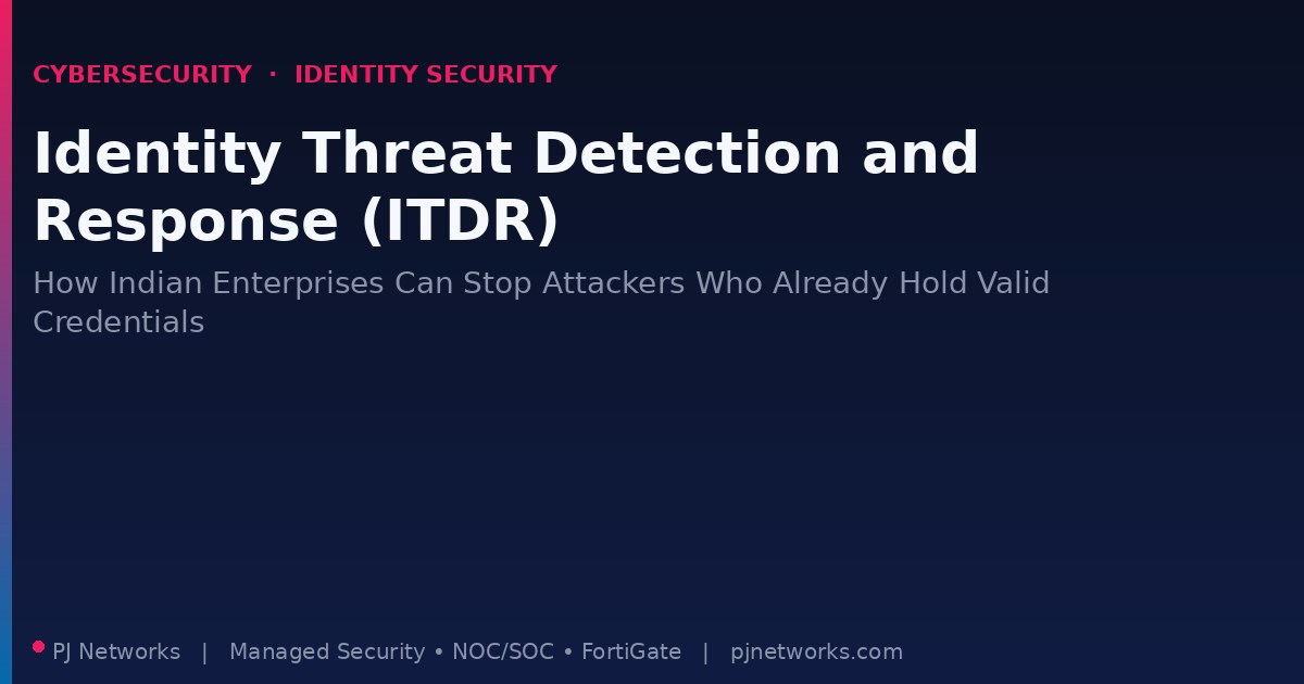 Identity Threat Detection and Response (ITDR): How Indian Enterprises Can Stop Attackers Who Already Hold Valid Credentials