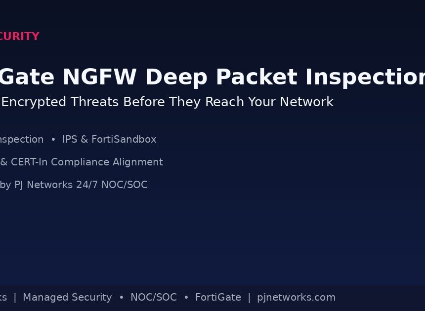 FortiGate NGFW Deep Packet Inspection: Stopping Encrypted Threats Before They Reach Your Network