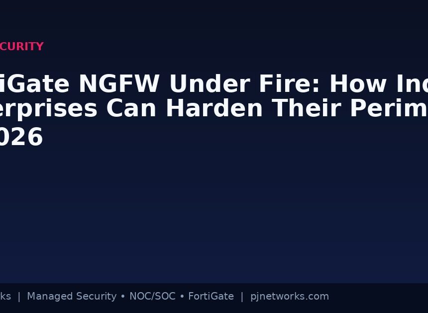 FortiGate NGFW Under Fire: How Indian Enterprises Can Harden Their Perimeter in 2026