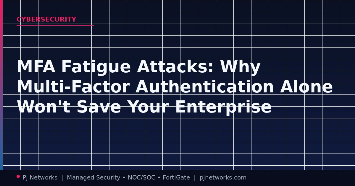MFA Fatigue Attacks: Why Multi-Factor Authentication Alone Won’t Save Your Enterprise