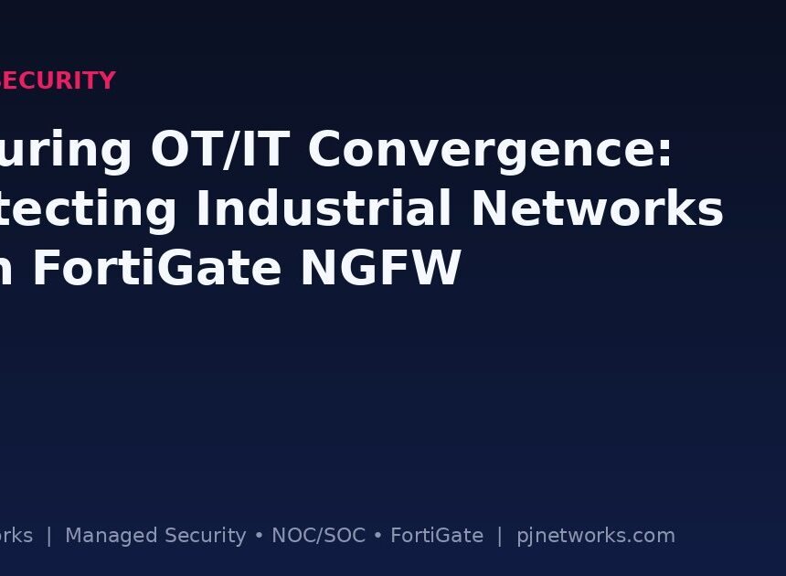 Securing OT/IT Convergence: How Indian Manufacturers Can Protect Industrial Networks with FortiGate NGFW