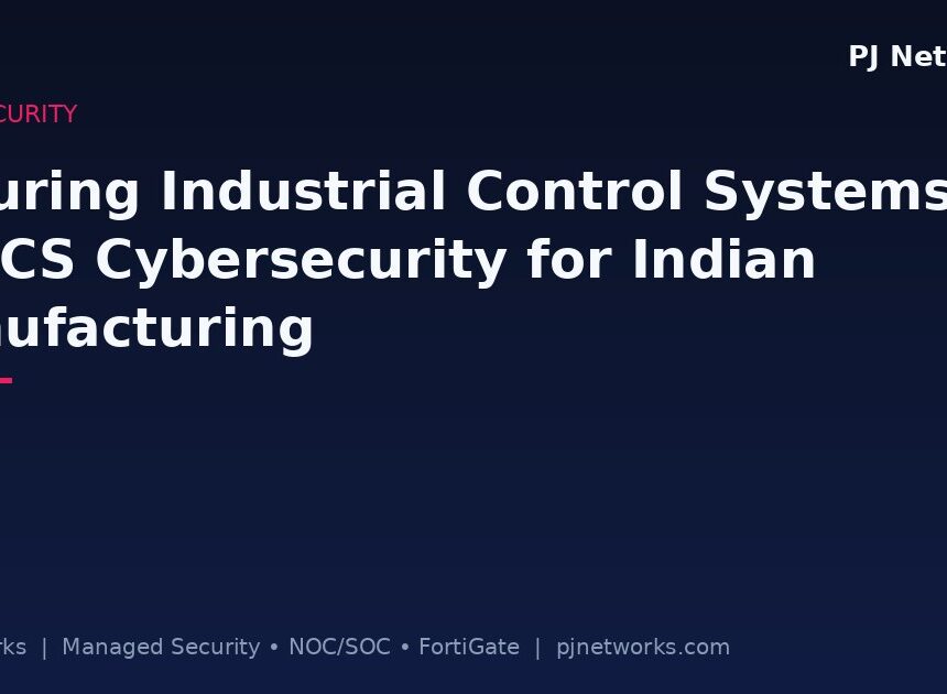 Securing Industrial Control Systems: OT/ICS Cybersecurity for Indian Manufacturing