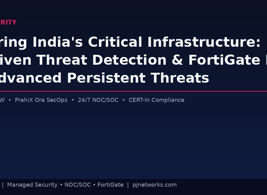 Securing India’s Critical Infrastructure: How AI-Driven Threat Detection and FortiGate NGFW Stop Advanced Persistent Threats