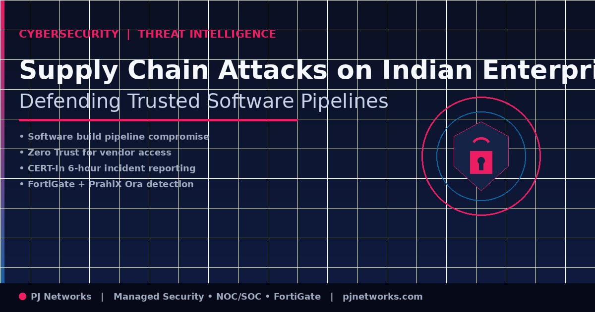 Supply Chain Attacks on Indian Enterprises: How Threat Actors Exploit Trusted Software Pipelines