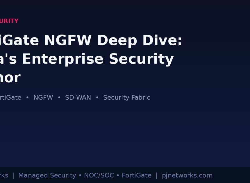 Fortinet FortiGate NGFW Deep Dive: Why Next-Generation Firewall Remains India’s Enterprise Security Anchor