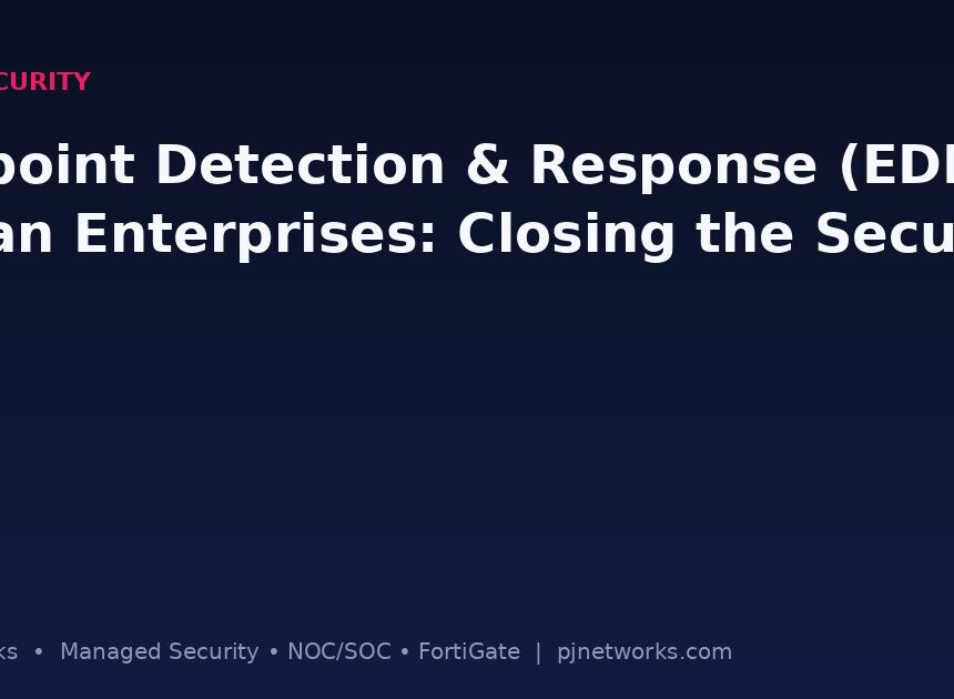 Endpoint Detection & Response (EDR) for Indian Enterprises: Closing the Security Gap