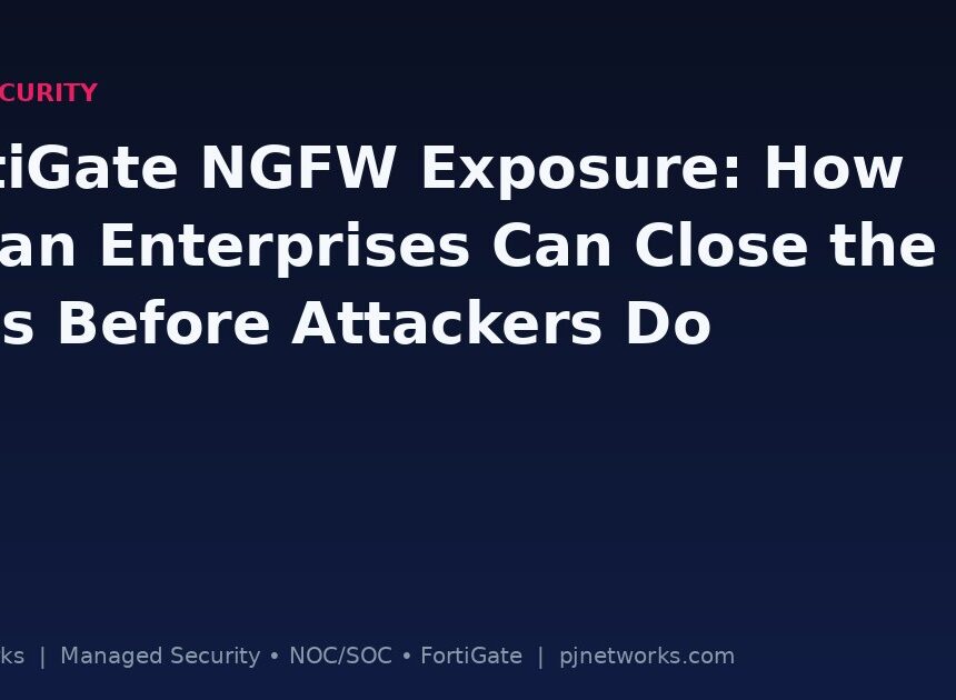 FortiGate NGFW Exposure: How Indian Enterprises Can Close the Gaps Before Attackers Do
