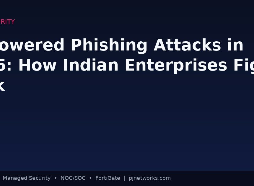 AI-Powered Phishing Attacks in 2026: How Indian Enterprises Can Fight Back with FortiMail and Managed SOC