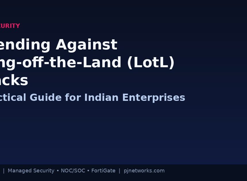 Defending Against Living-Off-the-Land (LotL) Attacks: A Practical Guide for Indian Enterprises