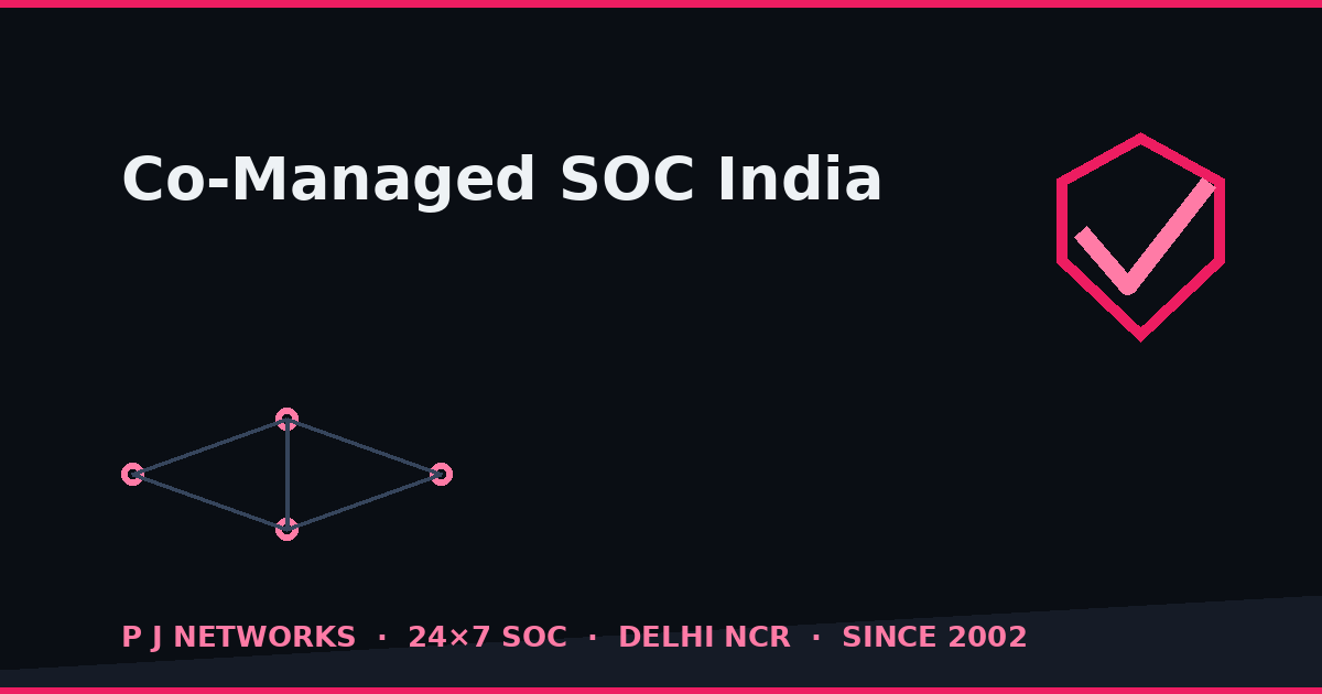 Co-managed SOC in India — shared security operations by P J Networks
