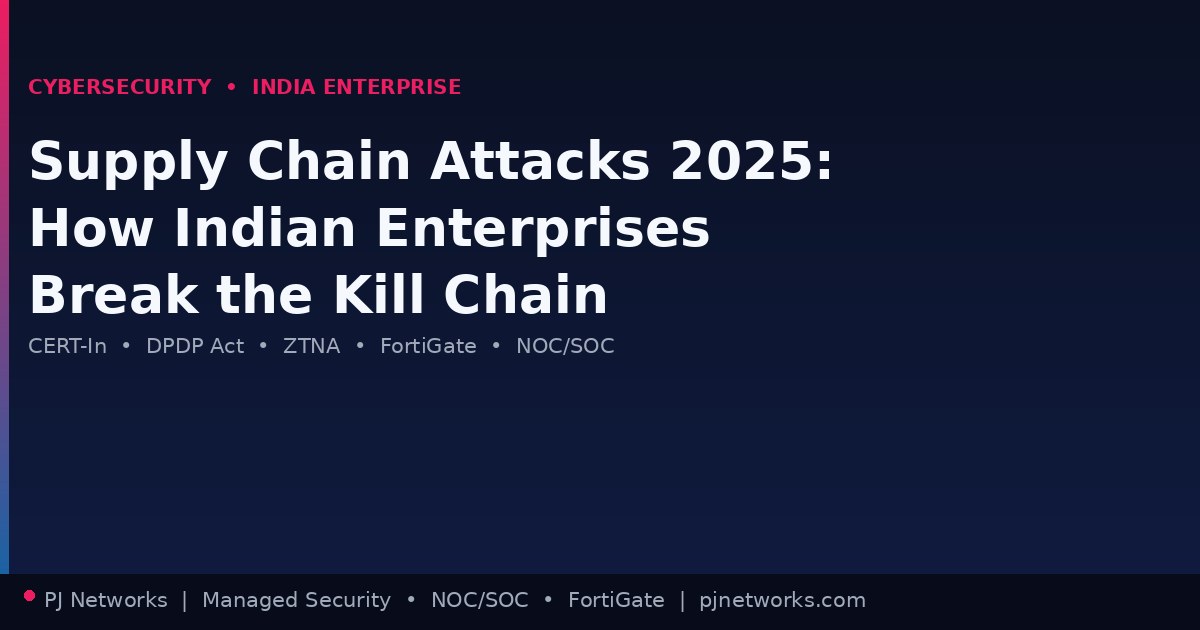 Supply Chain Attacks in 2025: How Indian Enterprises Can Break the Kill Chain Before It Breaks Them