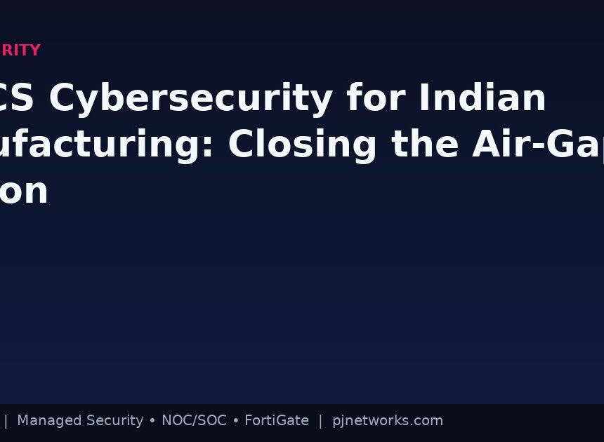 OT/ICS Cybersecurity for Indian Manufacturing: Closing the Air-Gap Illusion