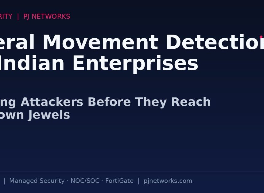 Lateral Movement Detection for Indian Enterprises: Stopping Attackers Before They Reach the Crown Jewels