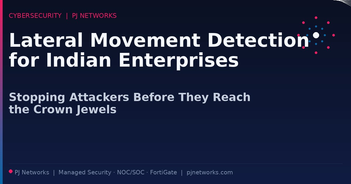 Lateral Movement Detection for Indian Enterprises: Stopping Attackers Before They Reach the Crown Jewels