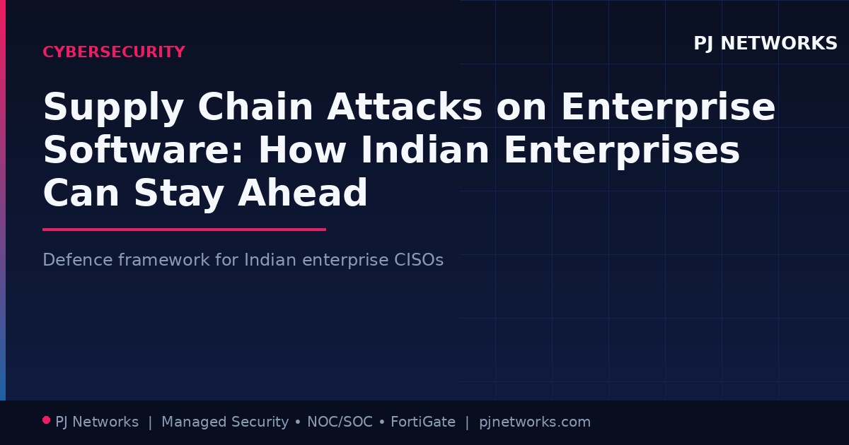Supply Chain Attacks on Enterprise Software: How Indian Enterprises Can Stay Ahead