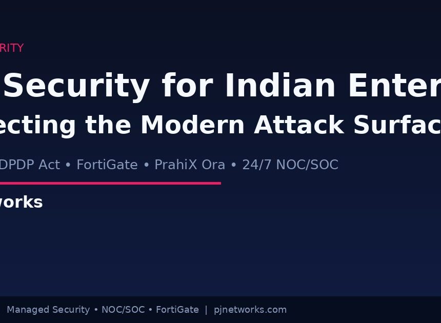 API Security for Indian Enterprises: How PJ Networks Protects the Modern Attack Surface