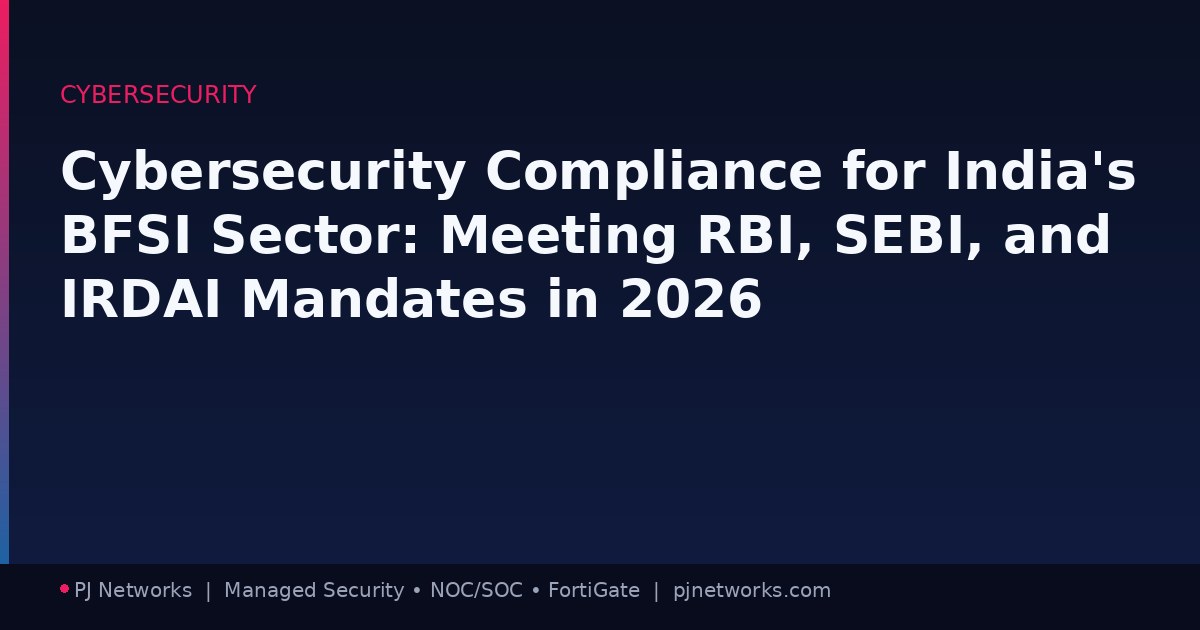 Cybersecurity Compliance for India’s BFSI Sector: Meeting RBI, SEBI, and IRDAI Mandates in 2026