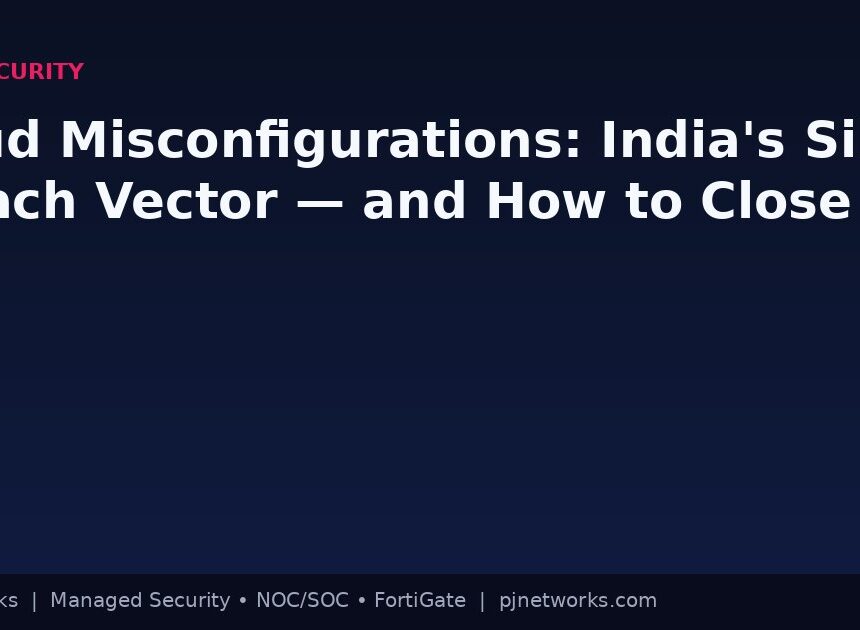 Cloud Misconfigurations: India’s Silent Breach Vector — and How to Close the Gap