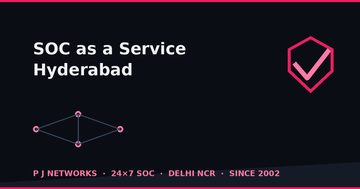 SOC as a Service in Hyderabad — managed SOC for pharma, GCC and IT estates