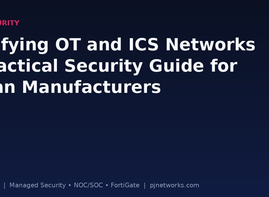 Fortifying OT and ICS Networks: A Practical Security Guide for Indian Manufacturers