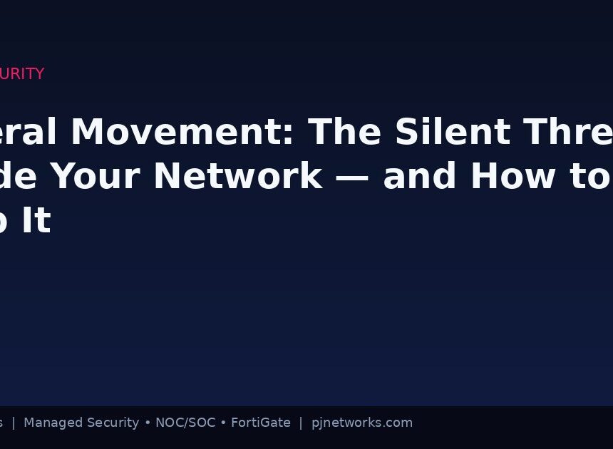 Lateral Movement: The Silent Threat Inside Your Network — and How to Stop It