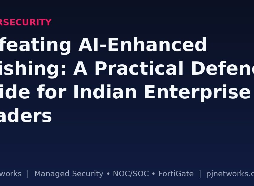 Defeating AI-Enhanced Phishing: A Practical Defence Guide for Indian Enterprise IT Leaders