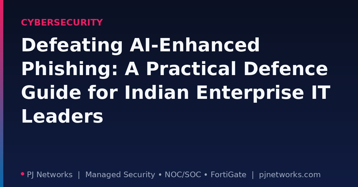 Defeating AI-Enhanced Phishing: A Practical Defence Guide for Indian Enterprise IT Leaders