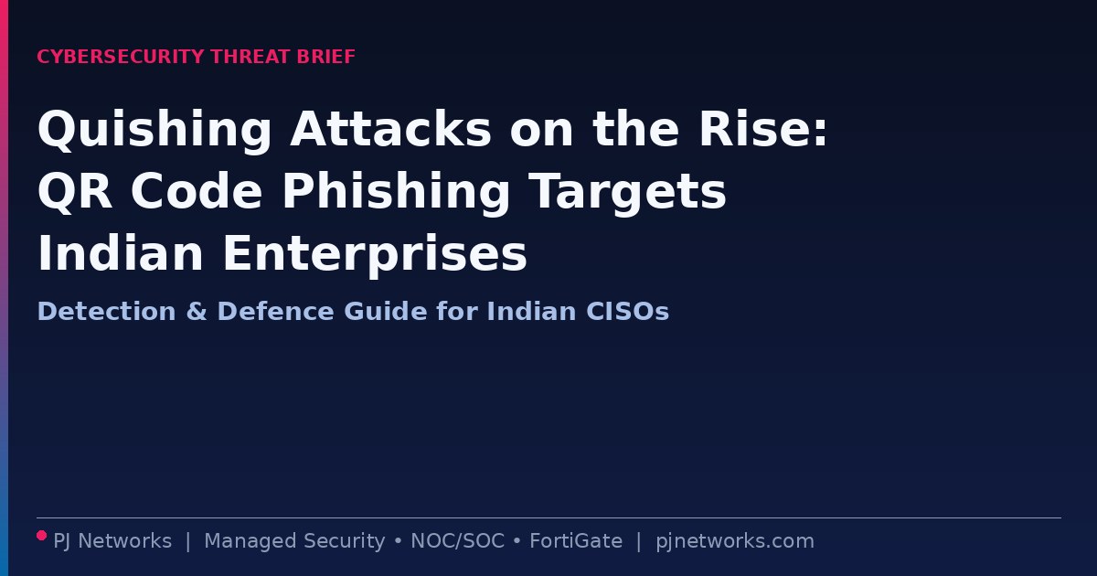 Quishing Attacks on the Rise: How QR Code Phishing Targets Indian Enterprises
