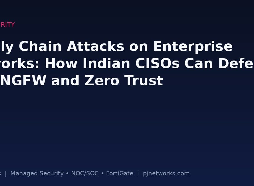 Supply Chain Attacks on Enterprise Networks: How Indian CISOs Can Defend with NGFW and Zero Trust