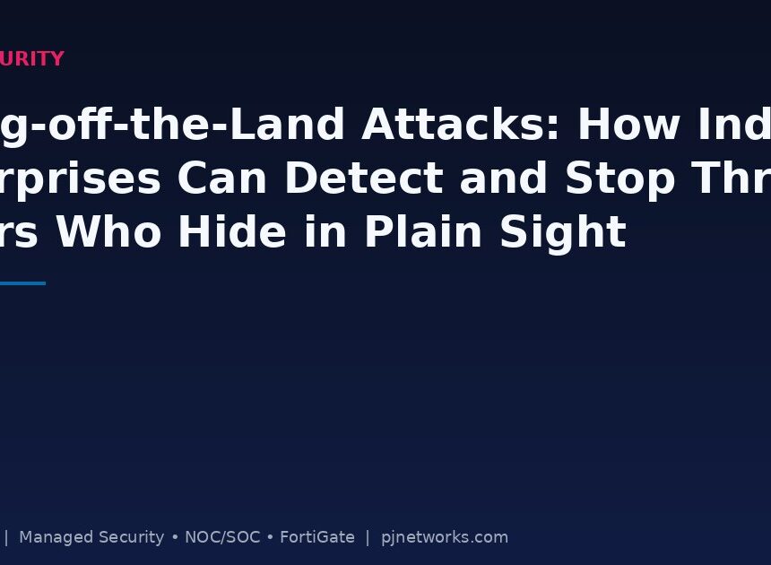 Living-off-the-Land Attacks: How Indian Enterprises Can Detect and Stop Threat Actors Who Hide in Plain Sight
