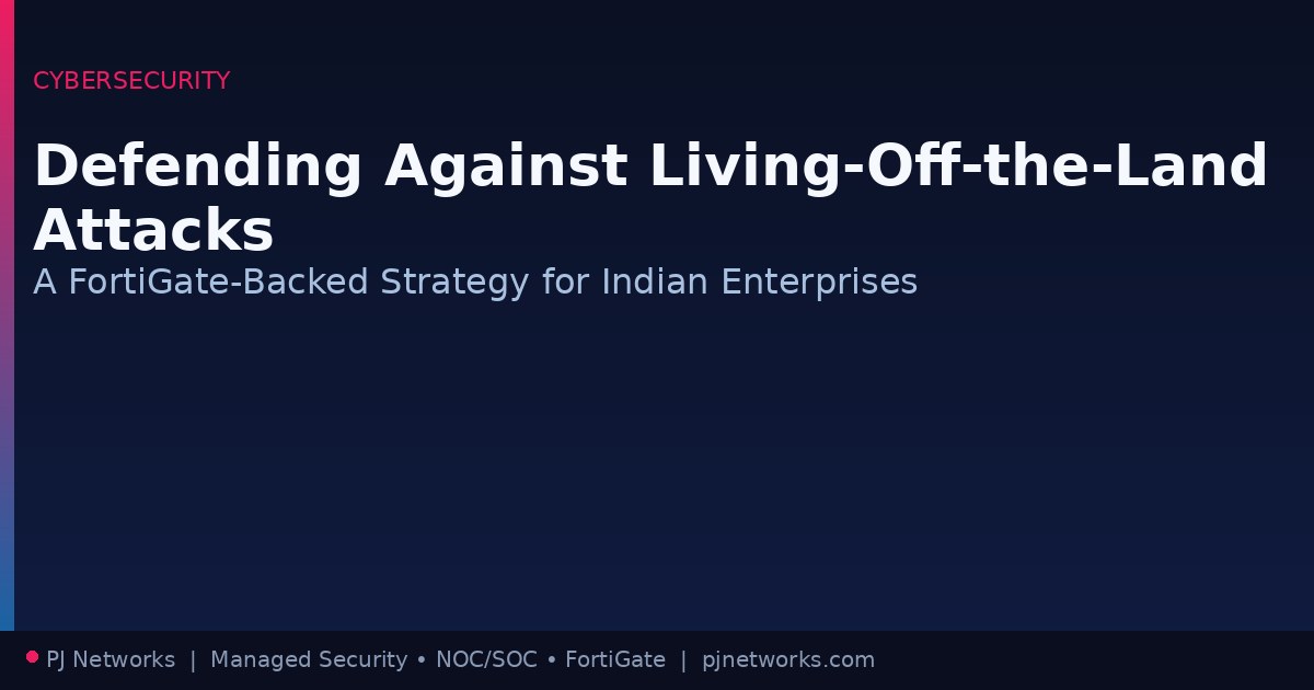 Defending Against Living-Off-the-Land Attacks: A FortiGate-Backed Strategy for Indian Enterprises