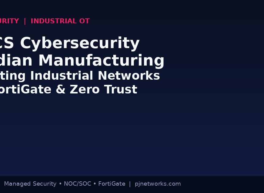 OT/ICS Cybersecurity in Indian Manufacturing: Protecting Your Industrial Networks with FortiGate and Zero Trust